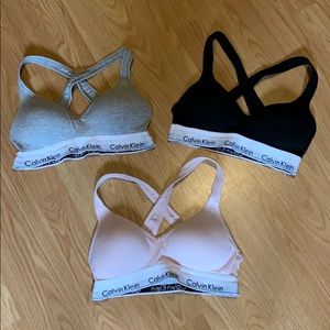 3 pack Calvin Klein bras